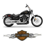 Emblema Adesivo Resinado Harley Davidson Rs29 Fk Cor Cromado