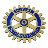 Emblema Adesivo Rotary International Carro Metal Relevo