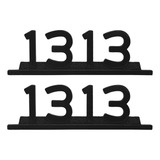 Emblema Caminhão Mb 1313 Preto De Ferro Zamac (par)