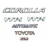 Emblema Corolla Vvti Automatic Toyota Xli Kit Completo