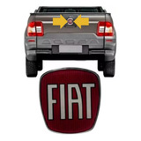 Emblema Da Maçaneta Tampa Traseira Fiat Strada Resinado