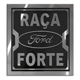 Emblema Distintivo Badge Em Aço Inox Ford Raça Forte 3.0 V6