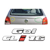 Emblema Gol Cli 1.6 P/ Gol G2 Bola 1995 1996 - 4 Peças