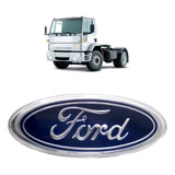 Emblema Grade Ford Caminhão Cargo Oval Resinado - 24x10 Cm