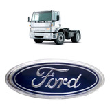 Emblema Grade Ford Caminhão Cargo Oval Resinado - 7x18 Cm