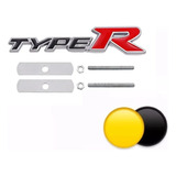Emblema Nome Grade Honda Type R Metal Civic 2021 Si Vtec