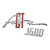 Emblema Painel Puma Gt 1600 Cromado Em Metal 