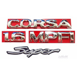 Emblemas Corsa Hatch 1.6 Mpfi Super - 2000 À 2002