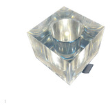 Embutido Cubo De Cristal Led Branco Quente 3200k 3w 220v