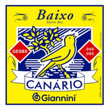 Encordoamento Baixo Giannini 4 Cordas Canário Gesbx Aço .040