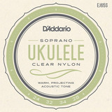 Encordoamento D´addario Ukulele Soprano Nylon Cristal Ej65s