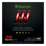 Encordoamento Para Baixo 5 Cordas Giannini Nickel Round Wound Geebrl5 (.040 .125)