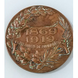 Enorme Medalha 1919 Bronze 50 Anos De H. Ribeiro & Cia Linda