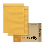 Envelope Saco Kraft Ouro 240x340 80g Scrity Caixa Com 250 Un