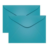 Envelopes Para Convites Azul Bahamas Carta 114x162mm 100un