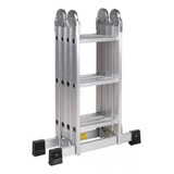 Escada Articulada Multifuncion Aluminio 4x3 12 Degraus 3,5m