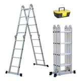 Escada De Aluminio 16 Degraus 4,7mts + Handy Box Gratis
