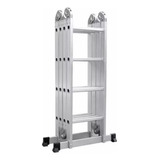Escada De Aluminio Multifuncional 4x4 16 Degraus 4,7mts