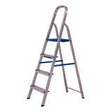 Escada De Alumínio Tesoura Alumasa 960520 Prata/azul