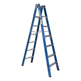 Escada De Fibra De Vidro 7 Degraus 2,10 M Americana Dupla