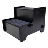 Escada Para Pet Cão Até 60kg 2 Degraus Mdf Antiderrapante