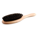 Escova De Cabelo De Cerdas De Javali Natural Pá De Madeira