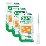 Escova Interdental Gum 120 Soft-picks Gum® Para Higiene E Remoção De Placa Bacteriana Entre Os Dentes Fino Cônico