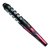 Escova Modelador De Cachos Spiral Infinity Em-05 Mondial Preto/vermelho Cabo Giratório 360º
