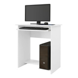 Escrivaninha Ej Móveis Mesa De Computador Prática Mdf, Mdp De 650mm X 775mm X 450mm Branco