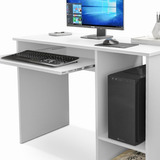 Escrivaninha Para Computador Office 0,90m Inglaterra Branco
