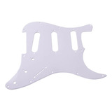 Escudo Dolphin Guitarra Stratocaster Sss Branco 1 Camada