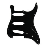 Escudo Guitarra Strato Preto Sss 1 Camada Dolphin