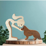 Escultura De Madeira Pelos Pets - Escolha A Raça Do Seu Pet!