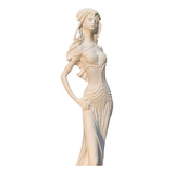 Escultura Feminina De Bailarina Madame Odalisca Vênus Luxo