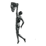 Escultura Parede Alpinista Decoração Escalador Enfeite Homem