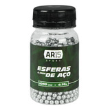 Esfera De Aço Metal Bbs De Aço 4.5mm Ar15 Sport 1000 Unid.