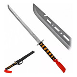 Espada Samurai Katana Full Tang 70cm Com Fio Corte + Bainha 