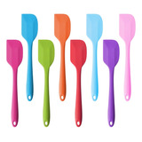 Espatula De Silicone Maciça Linha Color Reforçada 28 Cm 3 Un Cor Colorida