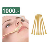 Espátula Depilação Facial Sobrancelhas Mini Palito Cera Madeira 1000 Und.