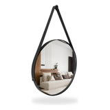 Espelho Adnet 50cm Com Alça E Suporte Sala Banheiro Quarto