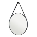 Espelho Adnet Lavabo Escandinavo 60cm+suporte Pino Preto