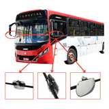 Espelho Auxiliar Caminhões E Ônibus Com Garra/prendedor