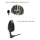 Espelho De Capacete De Bicicleta Ajustável De 360° E Retrovi