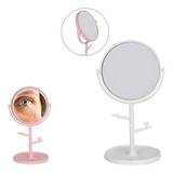 Espelho De Mesa Redondo Dupla Face Acrilico 31 Cm Maquiagem