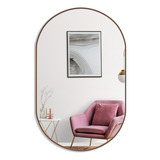Espelho De Parede Oval Oval Mirror Store 80 Cm X 50 Cm Com Moldura De Doces