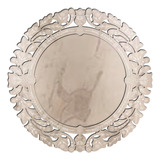 Espelho De Parede Veneziano Decorativo Redondo 90x90 38218