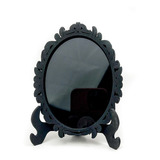 Espelho Negro Com Moldura De Mdf 10 X 13 Cm
