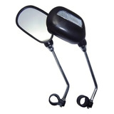 Espelho Retrovisor Bike Bicicleta C/ Refletor Retangular Par