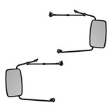 Espelho Retrovisor Ford F4000 1983 1984 Completo Plano - Par
