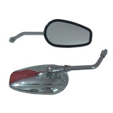 Espelho Retrovisor Modelo Harley Para Honda Cromado 